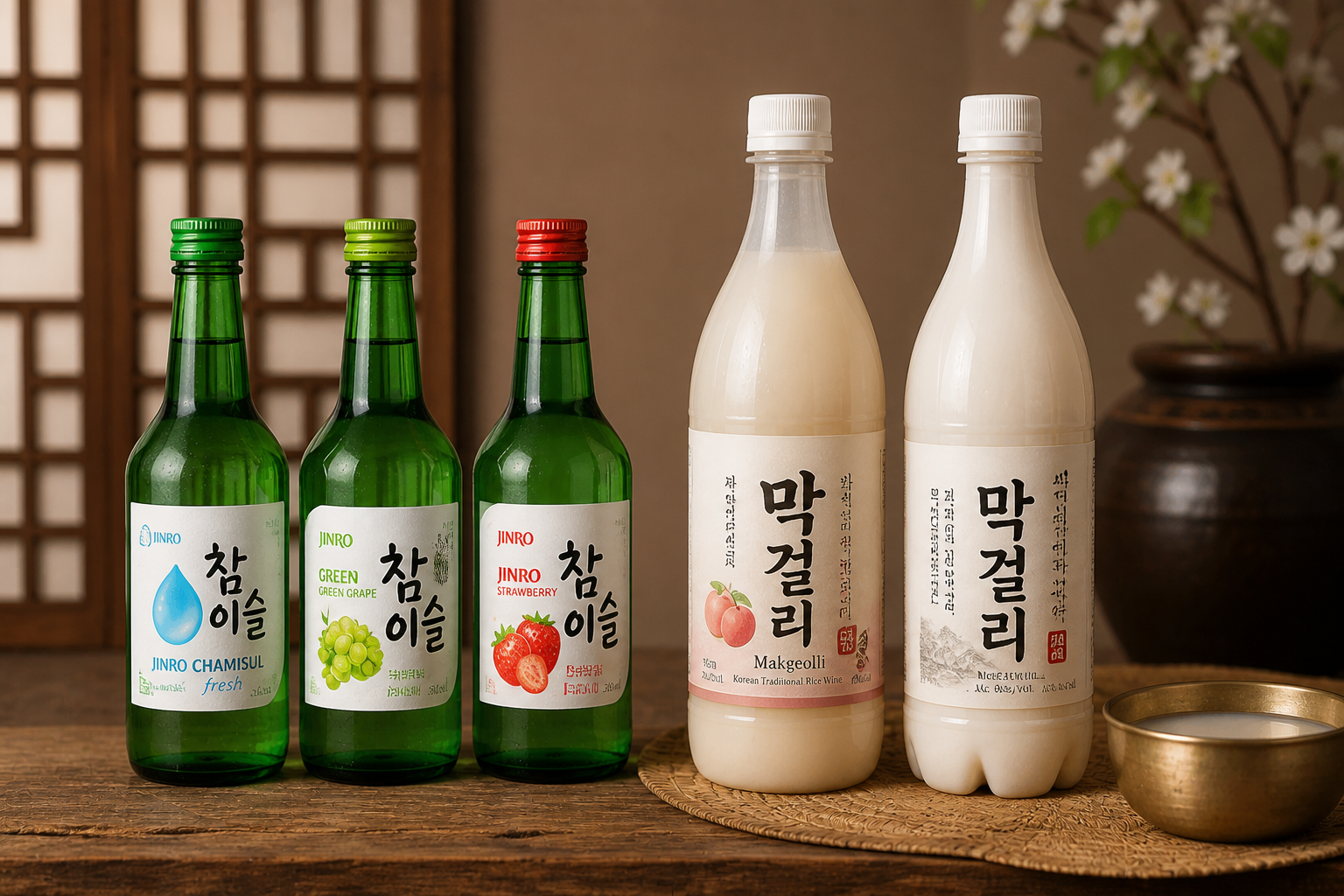 Licores Coreanos: Soju, Makgeolli y Más — Guía Completa para Colombia