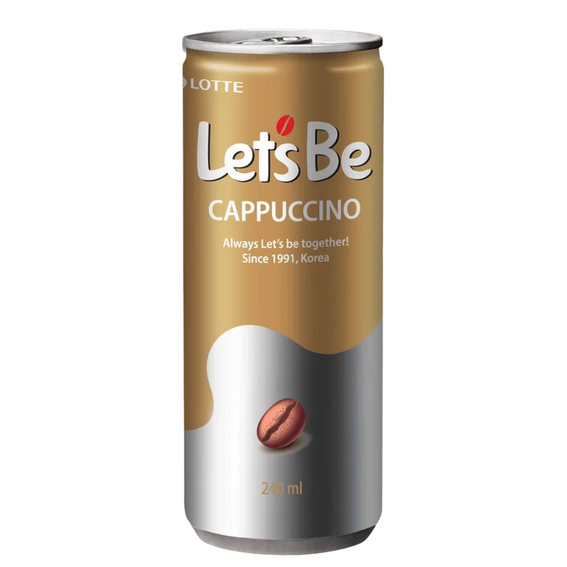 Café Coreano en Lata Lotte Let’s Be Cappuccino 240ml