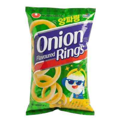 Snacks Coreanos Onion Rings Nongshim Aros de Cebolla 90g