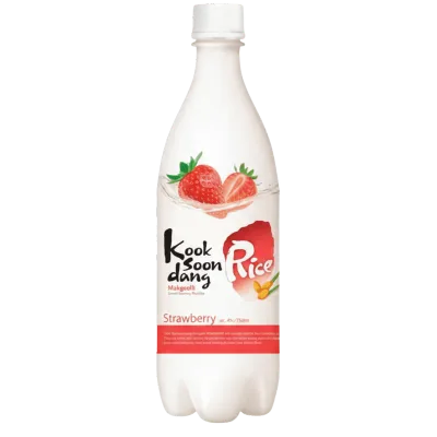 Kook Soon Dang Makgeolli Fresa Cremoso Coreano
